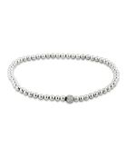 Bracelet en Argent rhodié & Zircone