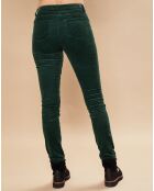 Pantalon en Velours côtelé Poulain vert sapin