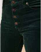Pantalon en Velours côtelé Poulain vert sapin
