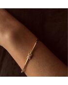 Armband aus rosévergoldetem Silber und Zirkonia