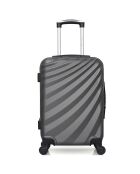 Valise Moyen Séjour 4 roues simples Danube 65 cm gris foncé