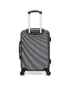 Valise Moyen Séjour 4 roues simples Danube 65 cm gris foncé