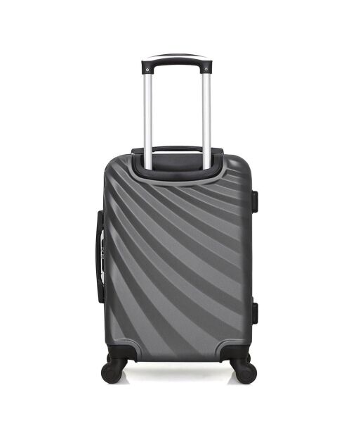 Valise Moyen Séjour 4 roues simples Danube 65 cm gris foncé