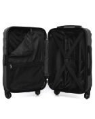 Valise Moyen Séjour 4 roues simples Danube 65 cm gris foncé