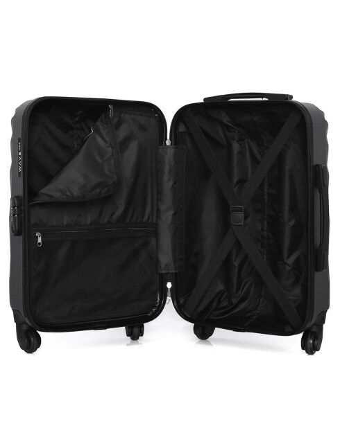 Valise Moyen Séjour 4 roues simples Danube 65 cm gris foncé