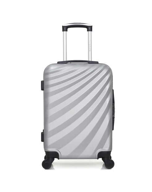 Valise Cabine 4 roues simples Danube 55 cm grise