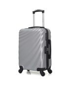Valise Cabine 4 roues simples Danube 55 cm grise