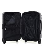 Valise Cabine 4 roues simples Danube 55 cm grise