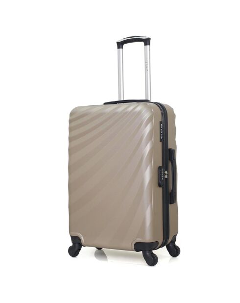 Danube Medium Stay Koffer mit 4 Einzelrädern 65 cm beige