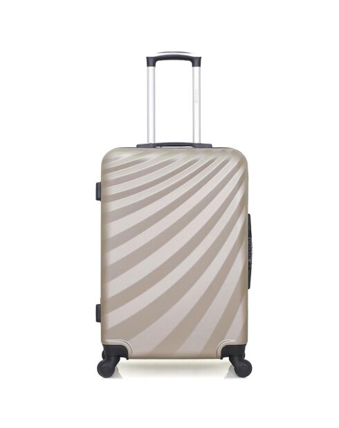Valise Cabine 4 roues simples Danube 55 cm beige