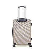 Valise Cabine 4 roues simples Danube 55 cm beige
