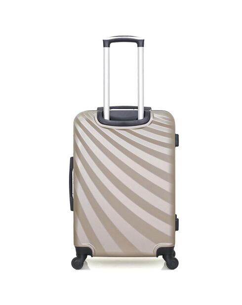 Valise Cabine 4 roues simples Danube 55 cm beige
