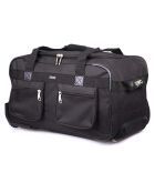 Sac de Voyage 2 roues simples Morvan noir - 28x52x28 cm