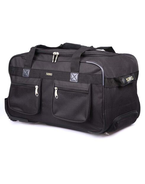 Sac de Voyage 2 roues simples Morvan noir - 28x52x28 cm