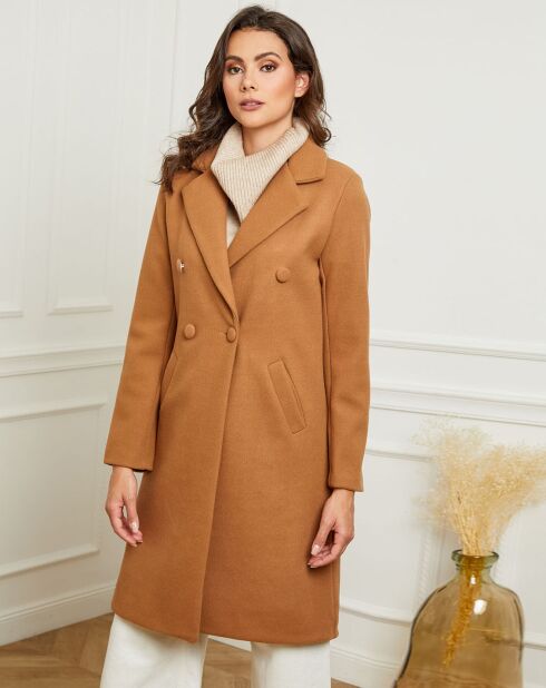 Manteau mi-long Fanny camel