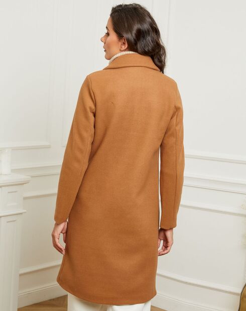 Manteau mi-long Fanny camel