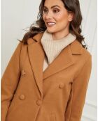 Manteau mi-long Fanny camel