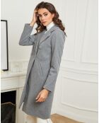 Manteau mi-long Fanny gris