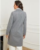 Manteau mi-long Fanny gris