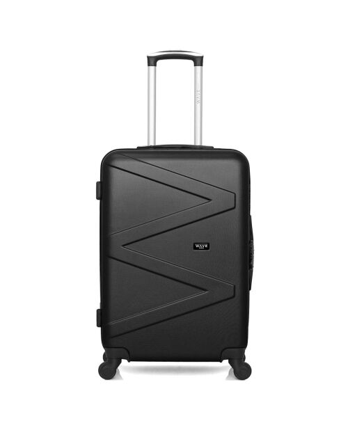 3 Valises 4 roues Amazone 30/55/65/75 cm & Vanity noires