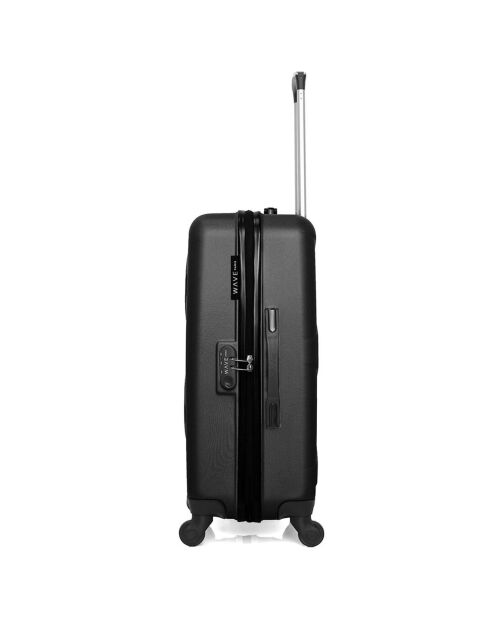 3 Valises 4 roues Amazone 30/55/65/75 cm & Vanity noires