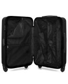 Valigia da cabina Amazone 4 ruote singole 55 cm nera