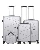 3 Valises 4 roues Amazone 30/55/65/75 cm & Vanity grises