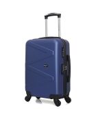 Amazone Langstreckenkoffer mit 4 Rädern und Einrad, 75 cm, marineblau
