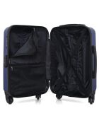Valise Moyen Séjour 4 roues simples Amazone 65 cm bleu marine