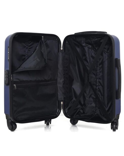 Valise Moyen Séjour 4 roues simples Amazone 65 cm bleu marine