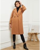 Manteau long Gaëlle camel