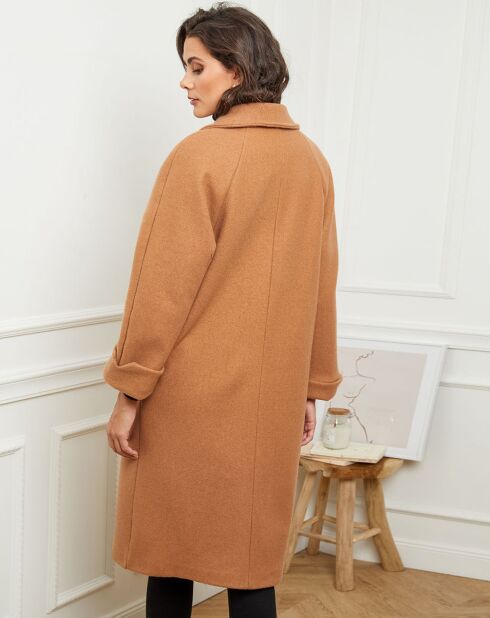 Manteau long Gaëlle camel
