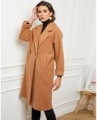 Manteau long Gaëlle camel