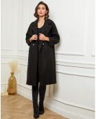 Manteau long Gaëlle noir