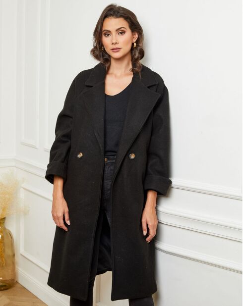 Manteau long Gaëlle noir