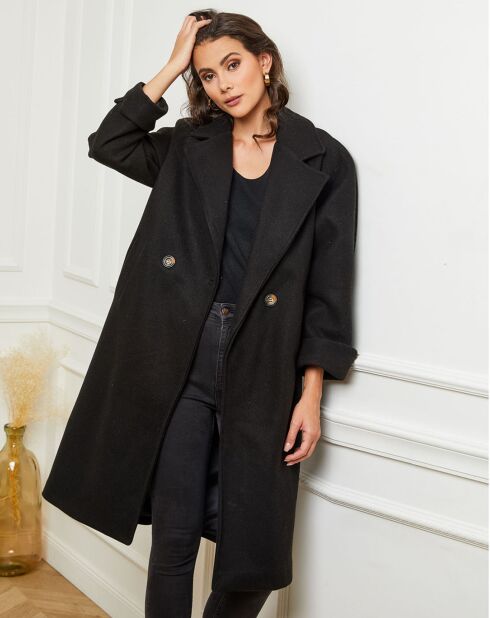 Manteau long Gaëlle noir
