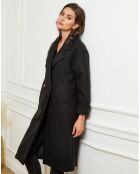 Manteau long Gaëlle noir