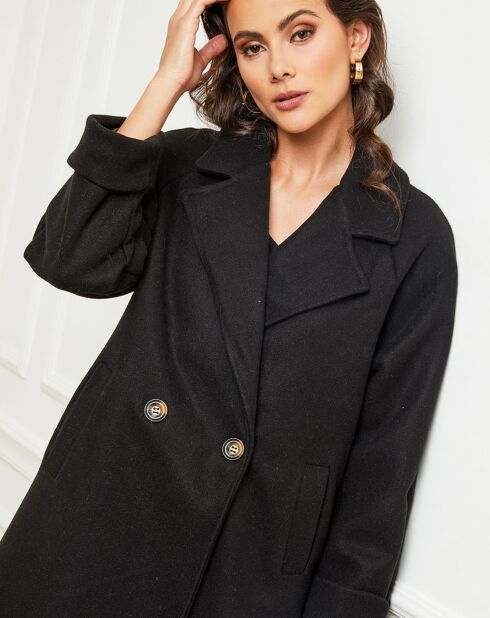 Manteau long Gaëlle noir