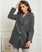 Manteau court Angela anthracite