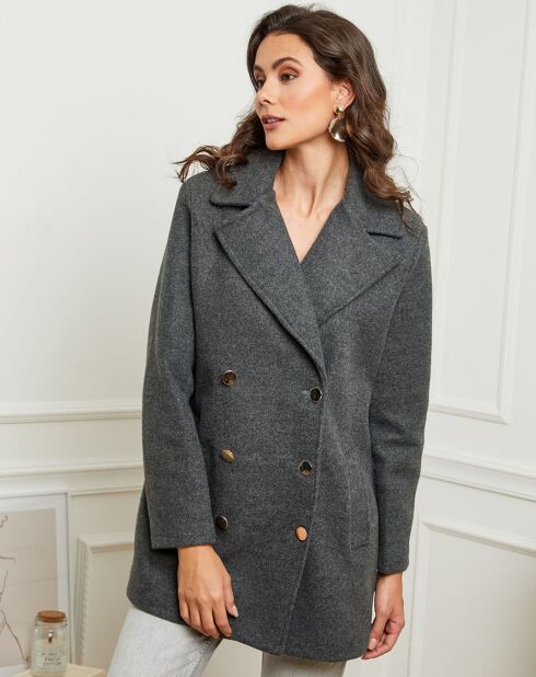 Manteau court Angela anthracite