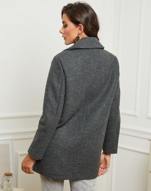 Manteau court Angela anthracite