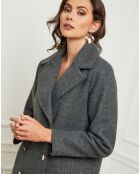 Manteau court Angela anthracite