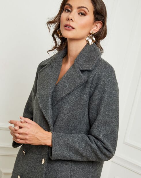 Manteau court Angela anthracite