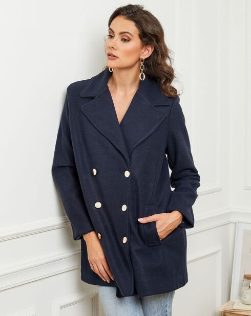 Manteau court Angela marine