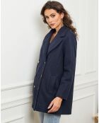 Manteau court Angela marine