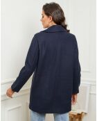 Manteau court Angela marine