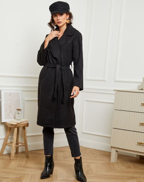 Manteau long Lauren noir