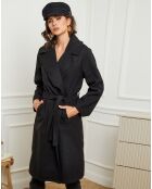 Manteau long Lauren noir