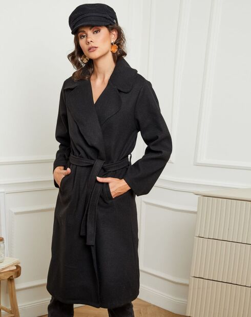 Manteau long Lauren noir