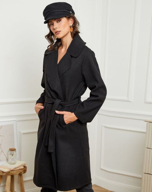 Manteau long Lauren noir